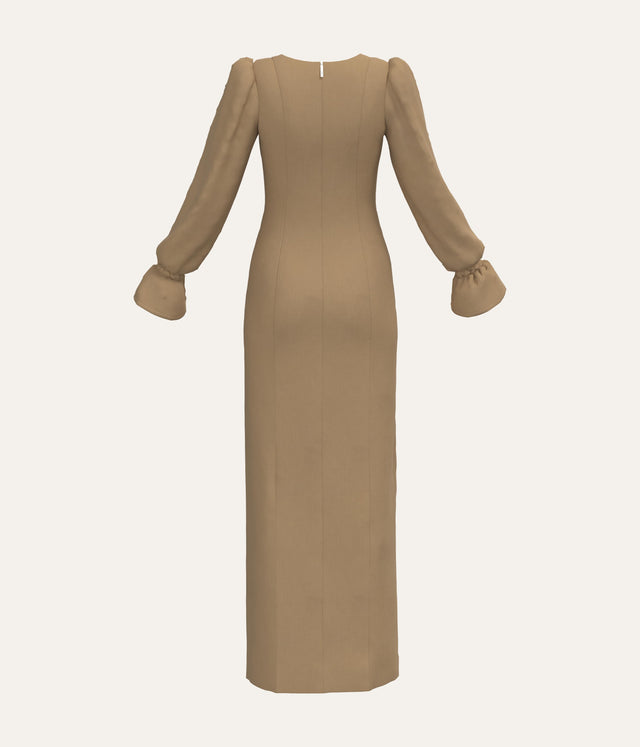 High Neck Maxi Dress